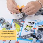 Set pentru construit masini, Embo, Educativ si creativ, DIY, 132 piese - imagine 3