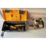 Trusa Scule si Unelte de Jucarie pentru Copii, Embo, 19 Piese Material Plastic, Interactiv, +3 Ani, 27.5x15.5x13 cm, Gri/Portocaliu - imagine 2