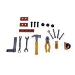 Trusa Scule si Unelte de Jucarie pentru Copii, Embo, 19 Piese Material Plastic, Interactiv, +3 Ani, 27.5x15.5x13 cm, Gri/Portocaliu - imagine 5