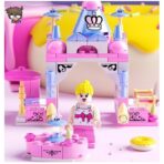 Set de Constructie Castelul Printesei 6in1, Embo, Multiple Variante de Asamblare, 131 de Piese, Multicolor - imagine 5