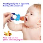 Suzeta pentru diversificarea alimentatiei/dentitie Embo, potrivit pentru fructe si piure proaspat, Albastru, fara BPA - imagine 4