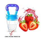 Suzeta pentru diversificarea alimentatiei/dentitie Embo, potrivit pentru fructe si piure proaspat, Albastru, fara BPA - imagine 5
