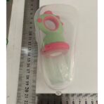 Suzeta pentru Fructe, Embo, pentru Bebelusi, din Silicon Alimentar, +4 Luni, 2 mm Grosime Gauri Tetina, 12.4 x 5.1 x 4.7 cm, Verde/Fucsia - imagine 2