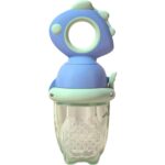 Suzeta pentru Fructe, Embo, pentru Bebelusi, din Silicon Alimentar, +4 Luni, 2 mm Grosime Gauri Tetina, 12.4 x 5.1 x 4.7 cm, Albastru
