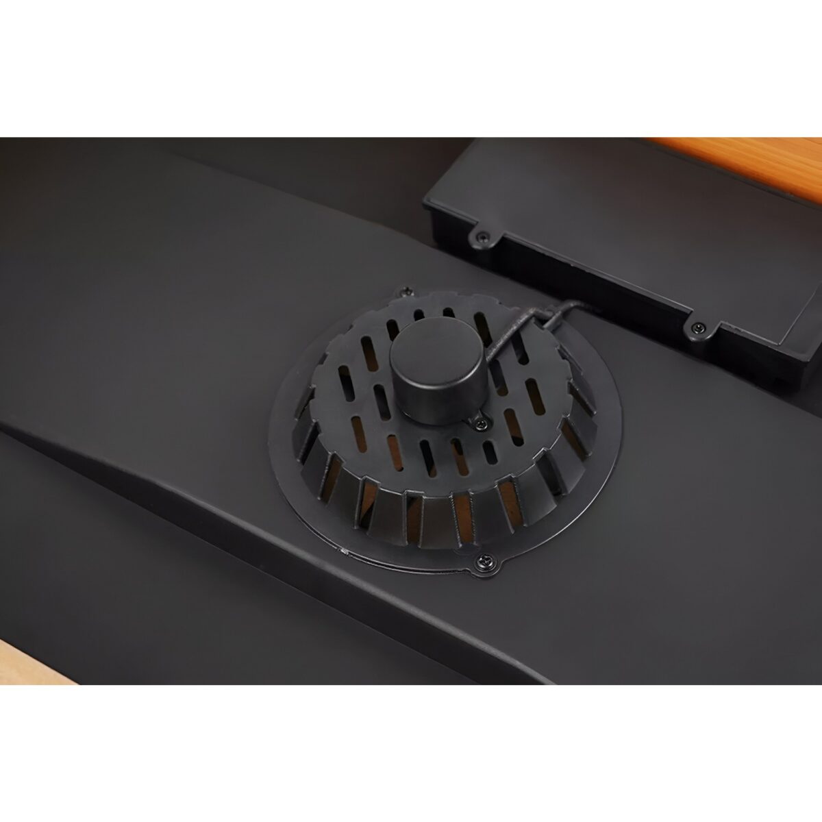 Masa Air Hockey Graffiti fara Picioare, Embo, Lemn, 2 Pucuri, Tabela Scor, 2 Impingatoare, 57x31x9.5 cm, Maro - imagine 6