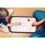 Masa Air Hockey Graffiti fara Picioare, Embo, Lemn, 2 Pucuri, Tabela Scor, 2 Impingatoare, 57x31x9.5 cm, Maro - imagine 9