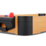 Masa Air Hockey Graffiti fara Picioare, Embo, Lemn, 2 Pucuri, Tabela Scor, 2 Impingatoare, 76x38x9 cm, Maro - imagine 9