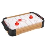 Masa Air Hockey Graffiti fara Picioare, Embo, Lemn, 2 Pucuri, Tabela Scor, 2 Impingatoare, 57x31x9.5 cm, Maro