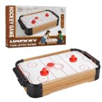 Masa Air Hockey Graffiti fara Picioare, Embo, Lemn, 2 Pucuri, Tabela Scor, 2 Impingatoare, 57x31x9.5 cm, Maro - imagine 10