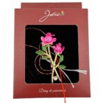 Brosa Vintage, Jolie, Material Metal, Ambalaj Carton, Dimensiune Brosa Aproximativ 4-6 cm, Model Trandafiri, Roz