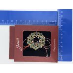 Brosa Vintage, Jolie, Material Metal, Ambalaj Carton, Dimensiune Brosa Aproximativ 4-6 cm, Model Coronita cu Libelule, Multicolor - imagine 2