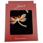 Brosa Vintage, Jolie, Material Metal, Ambalaj Carton, Dimensiune Brosa Aproximativ 4-6 cm, Model Libelula, Multicolor