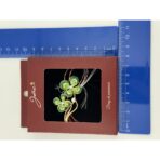 Brosa Vintage, Jolie, Material Metal, Ambalaj Carton, Dimensiune Brosa Aproximativ 4-6 cm, Model Trifoi cu Patru Foi, Verde - imagine 2