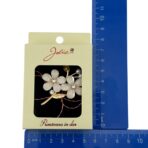 Martisor Brosa Medie, Jolie, Multicolora, Dimensiune Brosa 5 cm, Material Metal, Model Flori - imagine 4