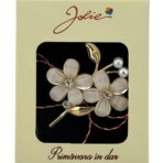 Martisor Brosa Medie, Jolie, Multicolora, Dimensiune Brosa 5 cm, Material Metal, Model Flori - imagine 2