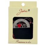 Martisor Brosa Medie, Jolie, Multicolora, Dimensiune Brosa 5 cm, Material Metal, Model Love - imagine 5